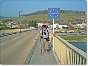 Ankunft in Schengen (Luxemburg)
